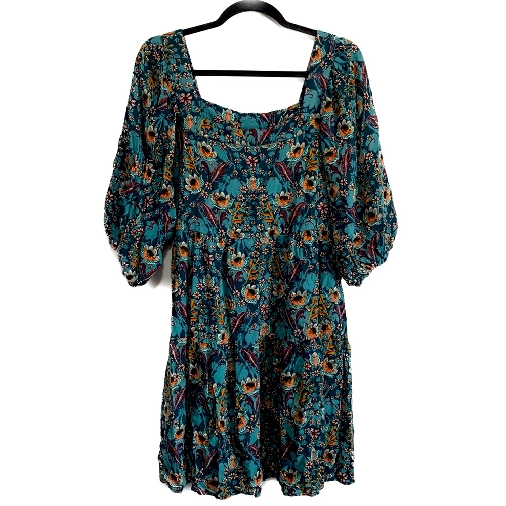 Maurices Floral Print Peasant Style Empire Waist Tunic